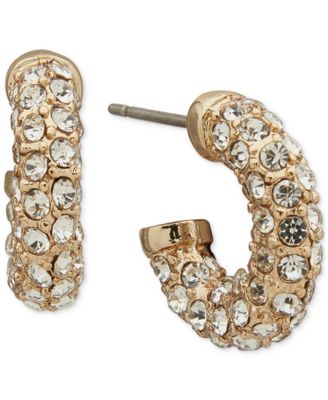 Anne Klein - Crystal Huggie Hoop Earrings