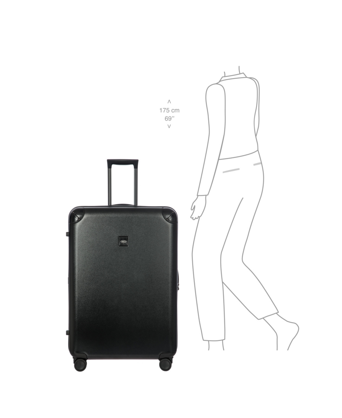 Bric's Milano 32" Amalfi Spinner In Black