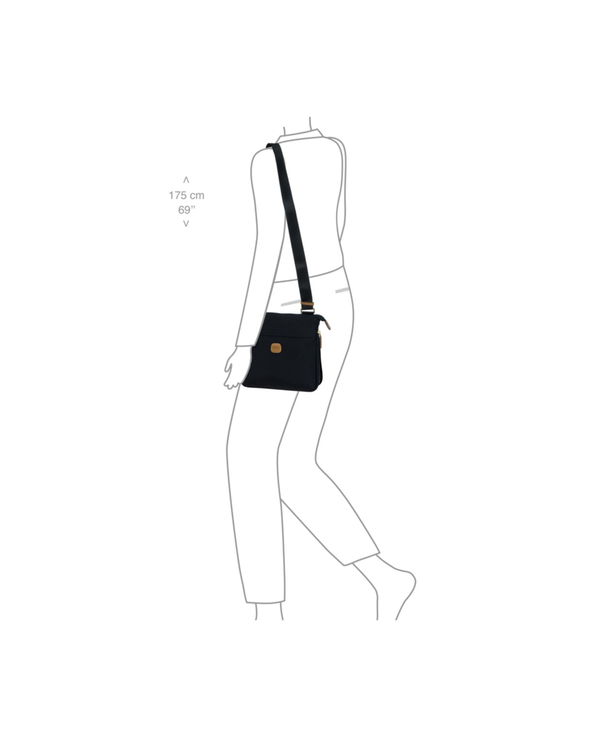 Bric's Milano X-travel Expandable Shoulderbag In Navy