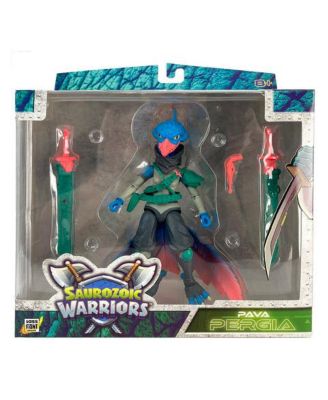 Boss Fight Studio Saurozoic Warrior Pava Pergia Futuristic, Armored Dinosaur Hero – Highly Articulated, Posable Collectible Action Figure with Full Range of Accessories – 6 Inch Scale 1:12, Ages 8+