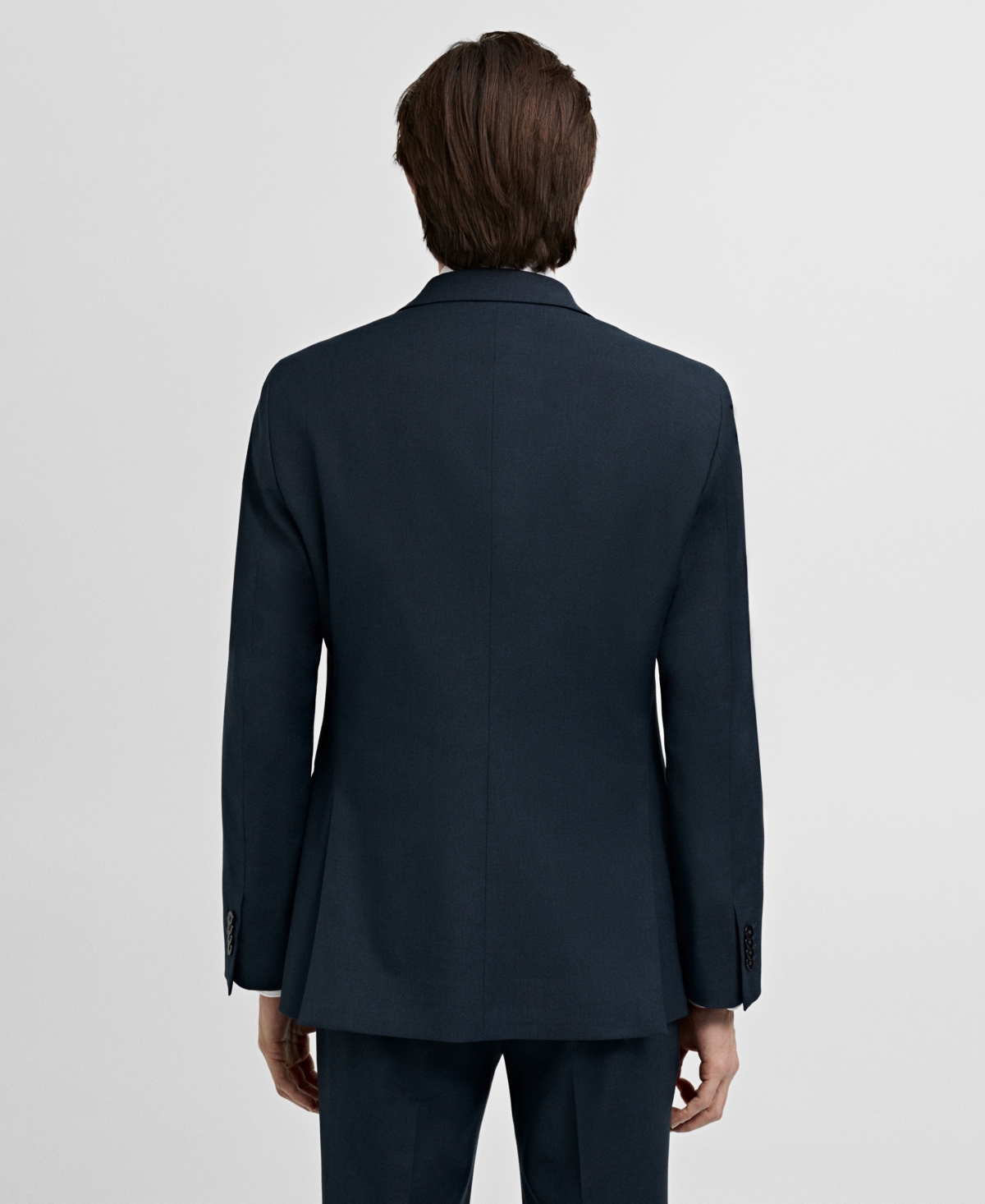 Shop Mango Men's Slim-fit Suit Blazer In Dark Navy