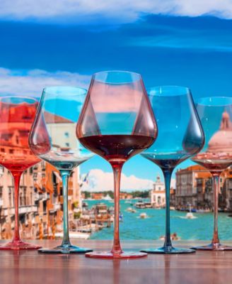 Colors of Venice Wine Glasses, Set of 5