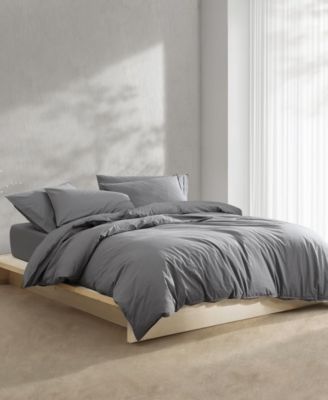 Washed Percale Solid 2-Pc. Comforter Set, Twin/Twin XL