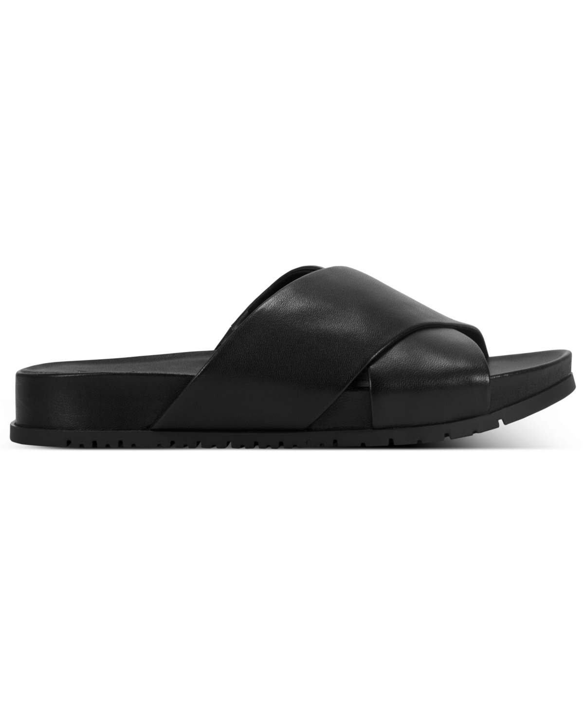 Shop Rockport Women's Leia Open Toe Casual Flat Sandals In Black Leather