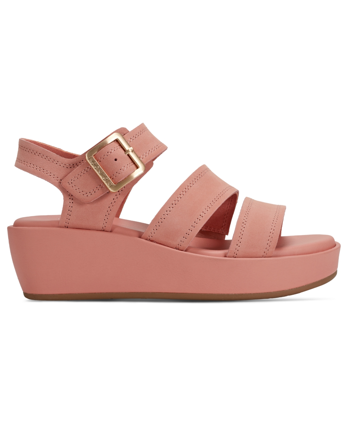 ROCKPORT WOMEN'S ANALA STRAPPY OPEN TOE CASUAL WEDGE SANDALS 