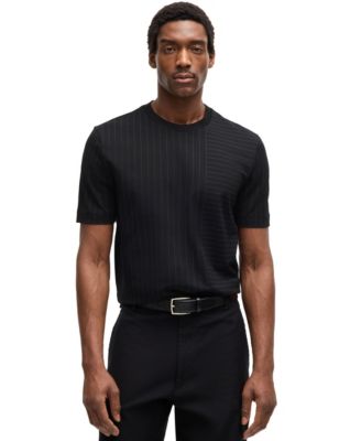 Hugo Boss - BOSS by  Men’s Mercerised-Cotton Regular-fit T-shirt