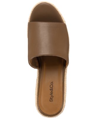 Women's Hayess Wedge Cushioned Sandals, Exclusively at Macy's
