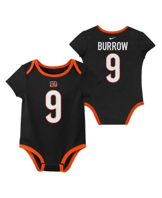 Baby Boys and Girls Joe Burrow Cincinnati Bengals Three-Pack Bodysuit Set