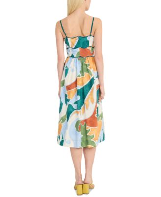 Women's Cotton Printed Midi Dress
