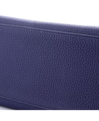 Pre-Owned Hermes Kelly 28 Handbag Blue Togo with Gold Hardware