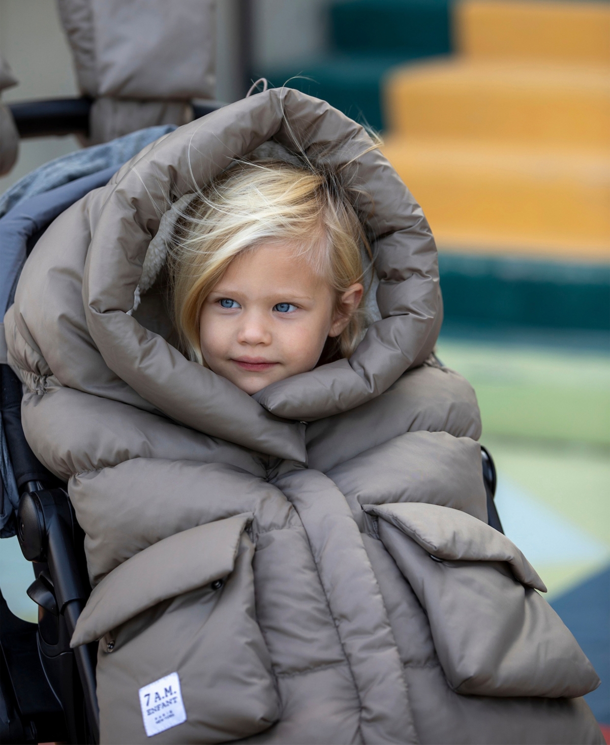 7am Enfant Baby Front Pocket Blanket 212 Evolution In Chestnut