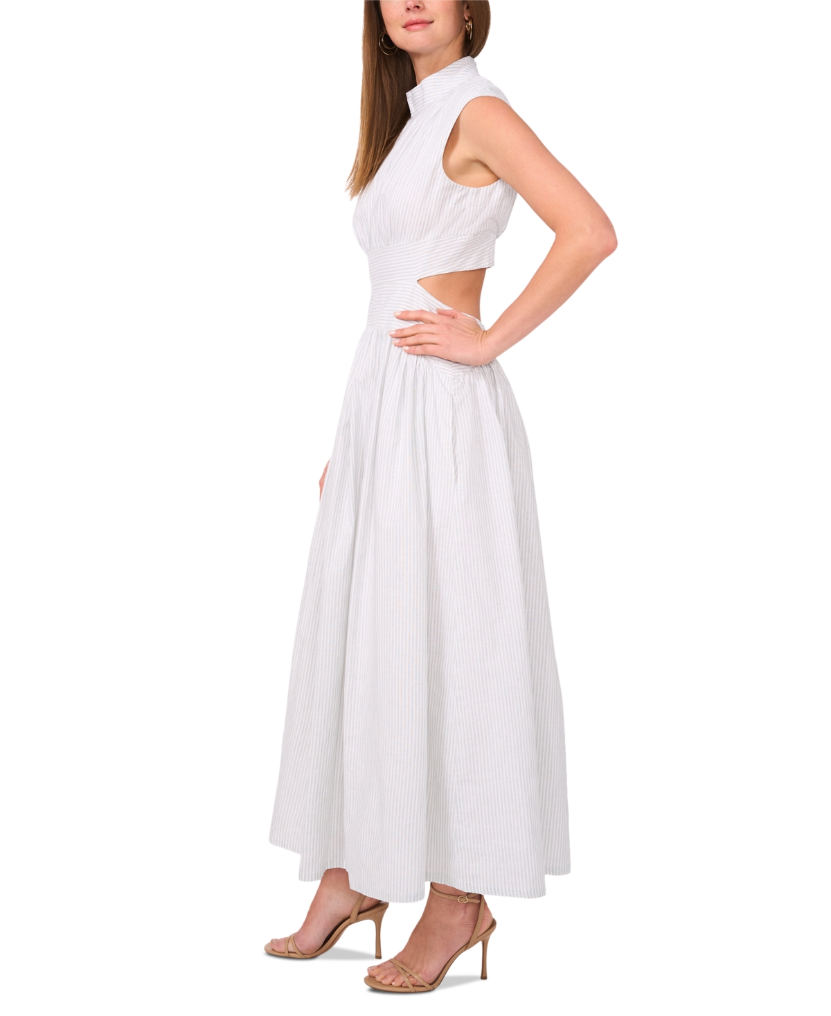 Parker Women's The Julianne Back-cutout Mock-neck Maxi Dress In White