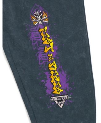 Little Boys Grave Digger Fleece Sweatshirt and Jogger Pants Outfit Set