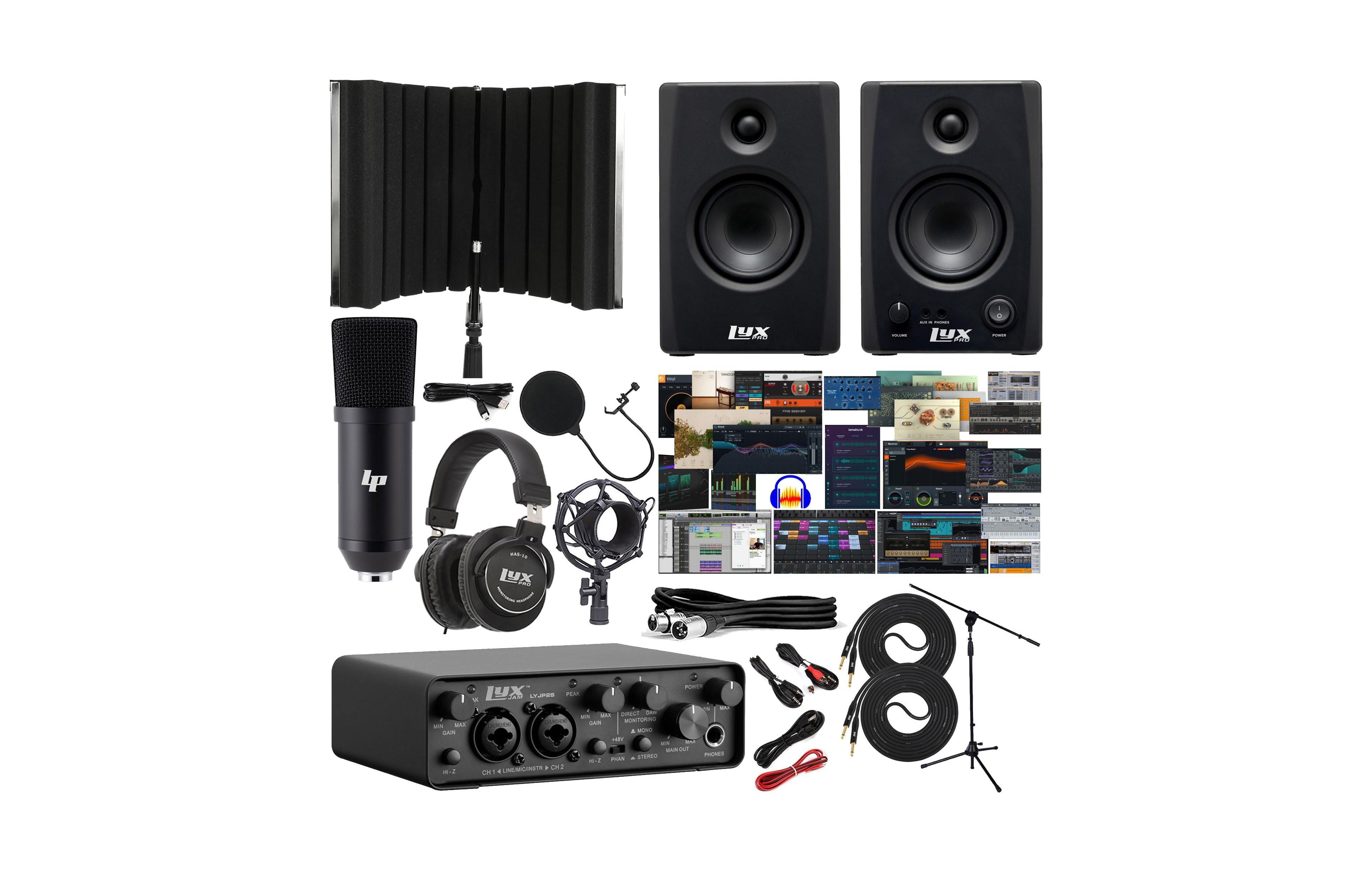 LyxPro 2x2 Usb Audio Interface W/Driver, Software & Shield