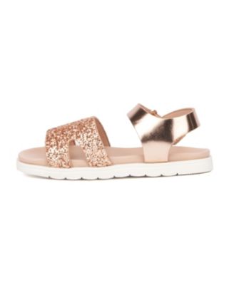 Big Girls Glitter Glow Slide Sandals