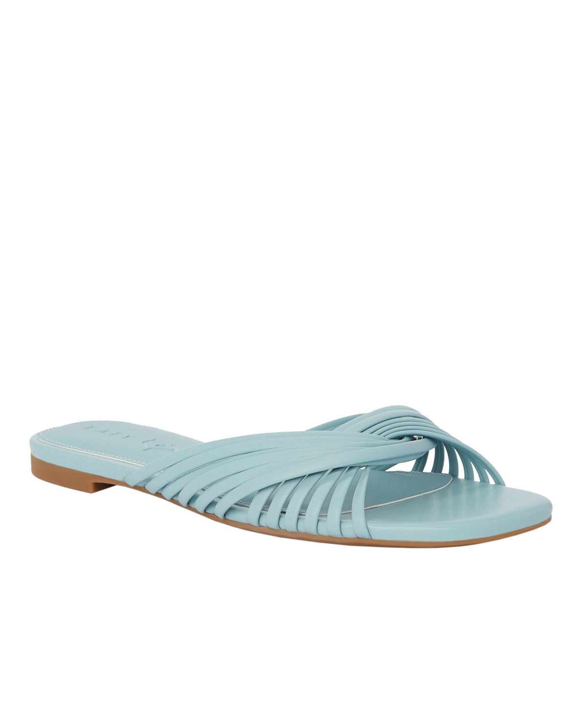 Shop Katy Perry Women's Halie Intertwined Slide Slip-on Flat Sandals In Sky Blue