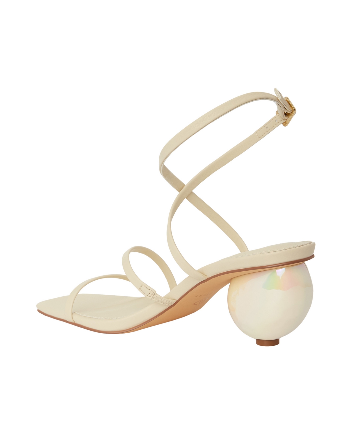 Shop Katy Perry Women's Maritime Strappy Square Toe Shell Sandals In Chalk