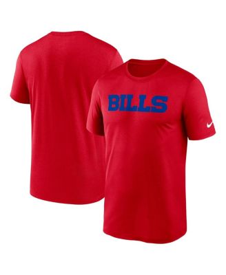 Nike - Men's Red Buffalo Bills Primetime Legend Wordmark Performance T-Shirt