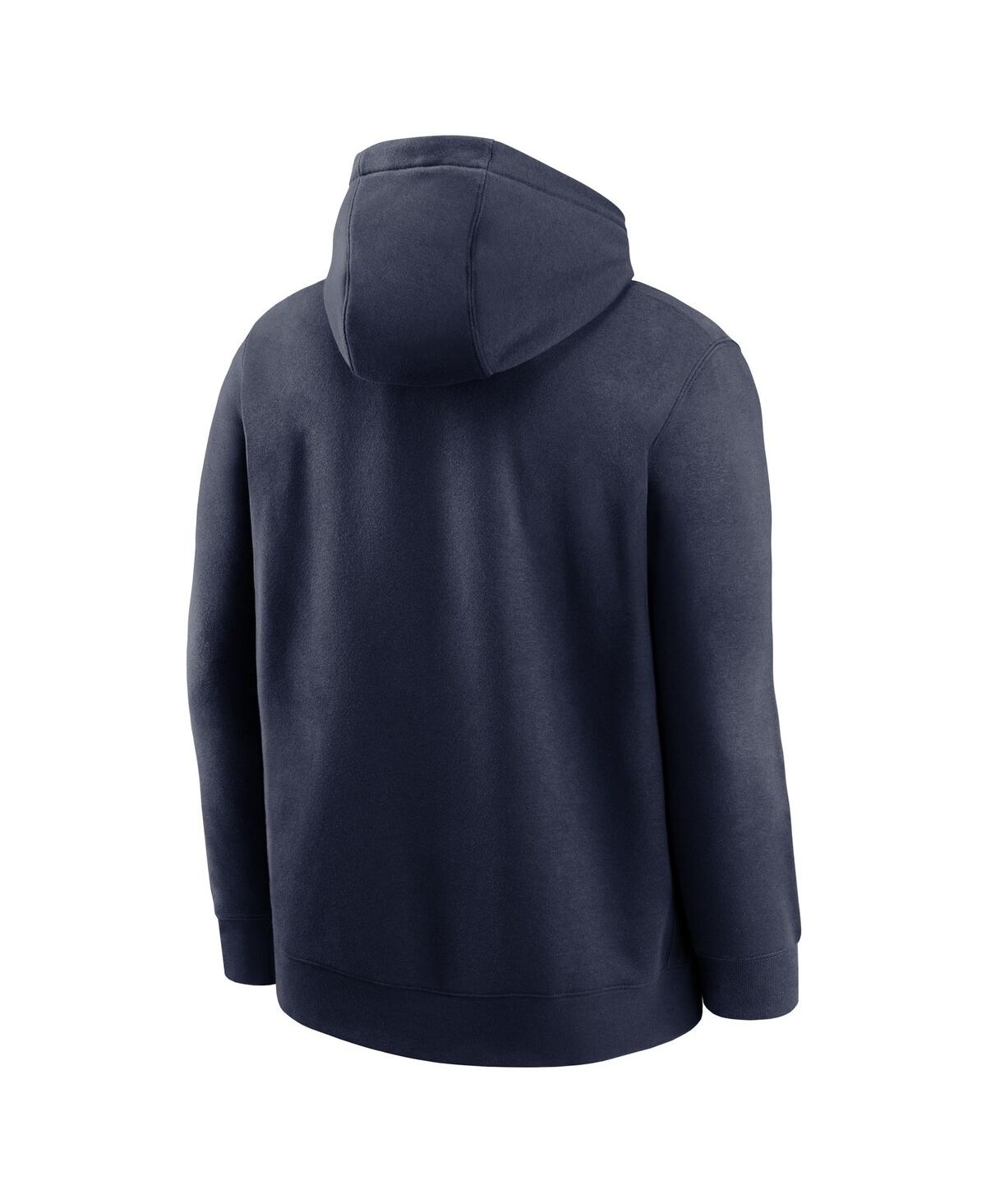 Nike Men's Navy Penn State Nittany Lions Lacrosse Stacked Fleece Pullover Hoodie In Blue