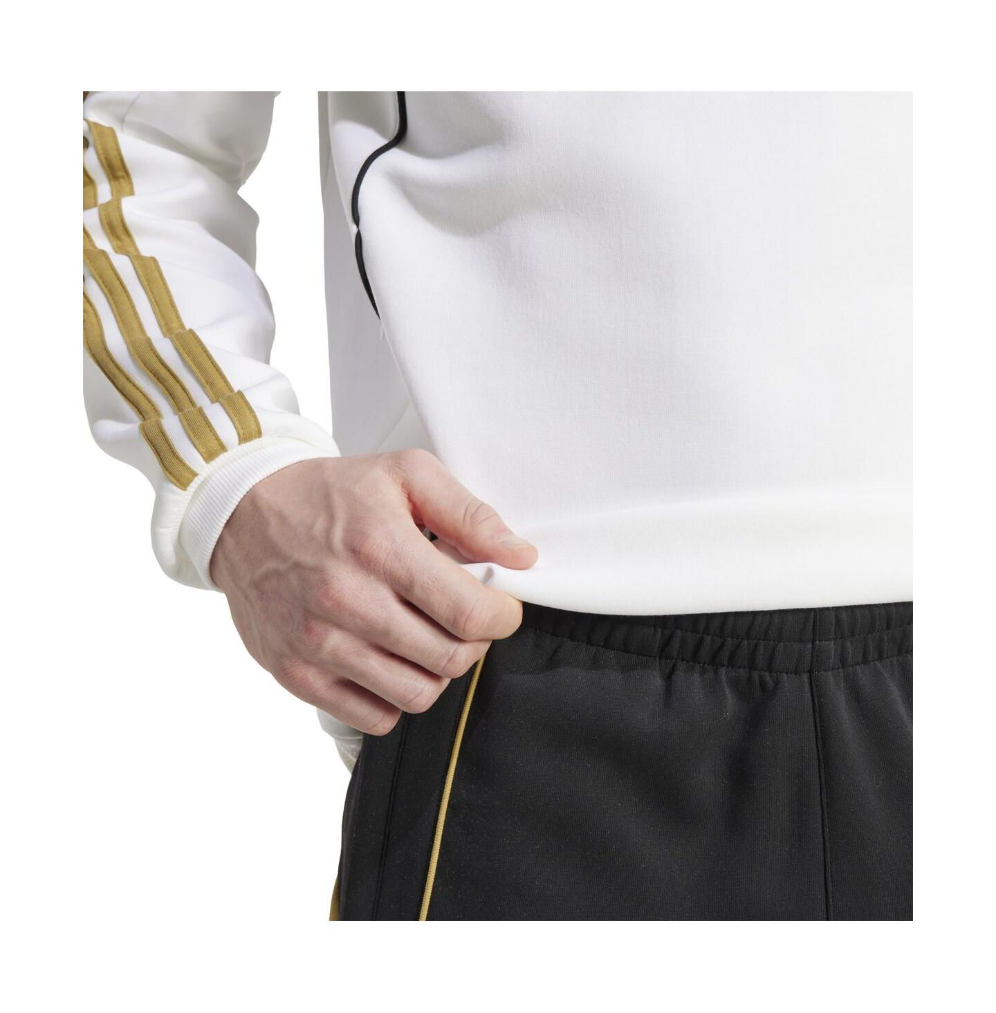 Мужское худи adidas White Lafc 2025 Travel Pullover — фото 4