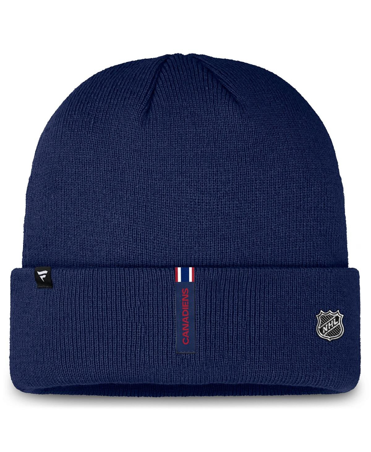 Fanatics Men's Navy Montreal Canadiens Authentic Pro Cuffed Knit Hat In Navy