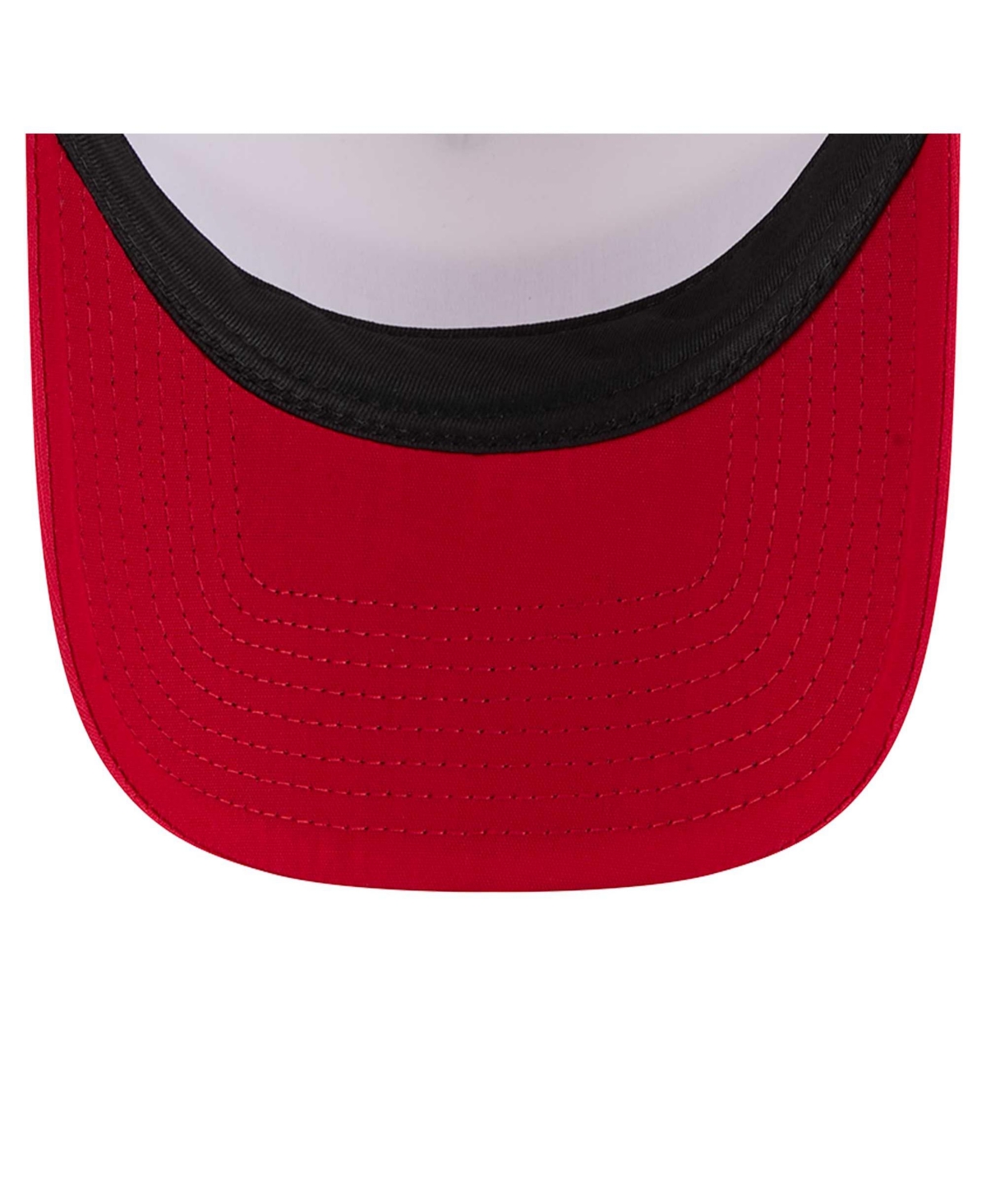 New Era Preschool Scarlet San Francisco 49ers Sport Night Color Block 9forty A-frame Trucker Adjustable Hat In Scarlet