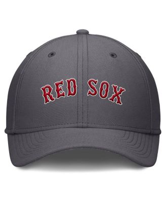 Men's Gray Boston Red Sox Swoosh Performance Flex Hat