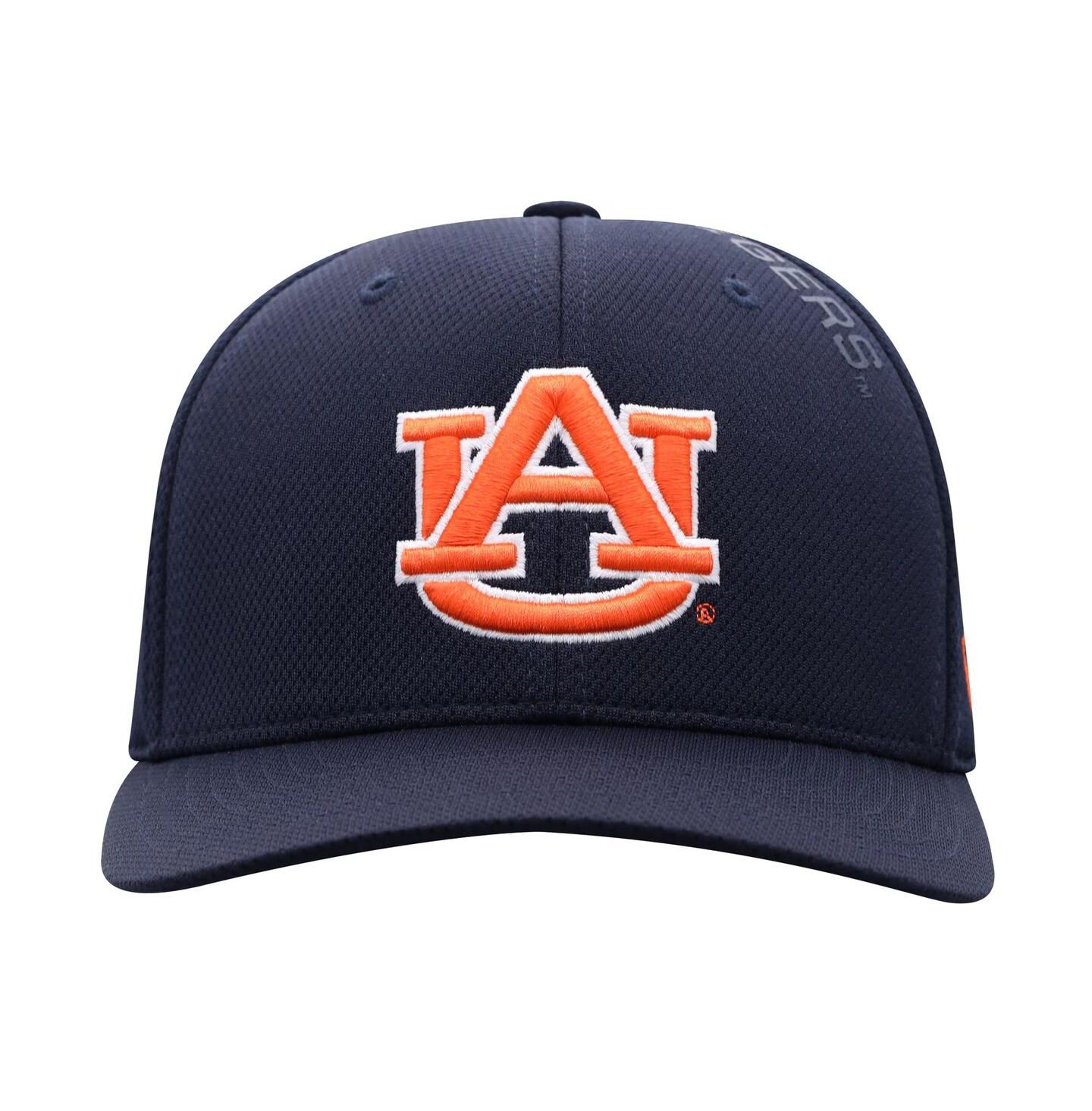 Мужской головной убор Top of the World Navy Auburn Tigers Reflex 2.0 Flex Fit Hat — фото 2