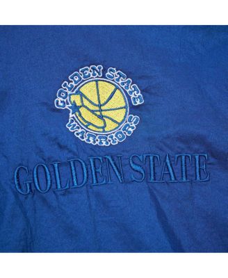 Men's and Women's Royal Golden State Warriors Hardwood Classics Team OG 3.0 Anorak Half-Zip Windbreaker Jacket