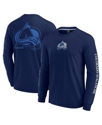 Fanatics - Men's Navy Colorado Avalanche Elements Strive Long Sleeve T-Shirt