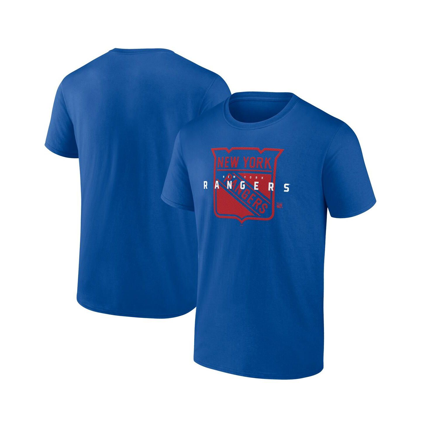 Мужская футболка Logo Athletic Blue New York Rangers Coordinate — фото 1
