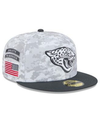 New Era - Men's Arctic Camo/Graphite Jacksonville Jaguars 2024 Salute To Service 59FIFTY Fitted Hat