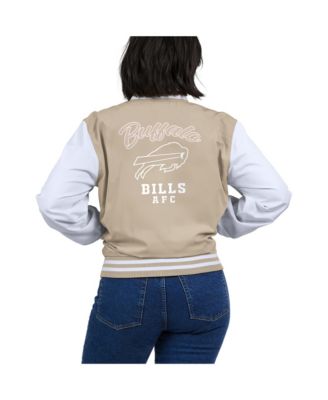 Women's Tan Buffalo Bills Tonal Full-Zip Bomber Jacket