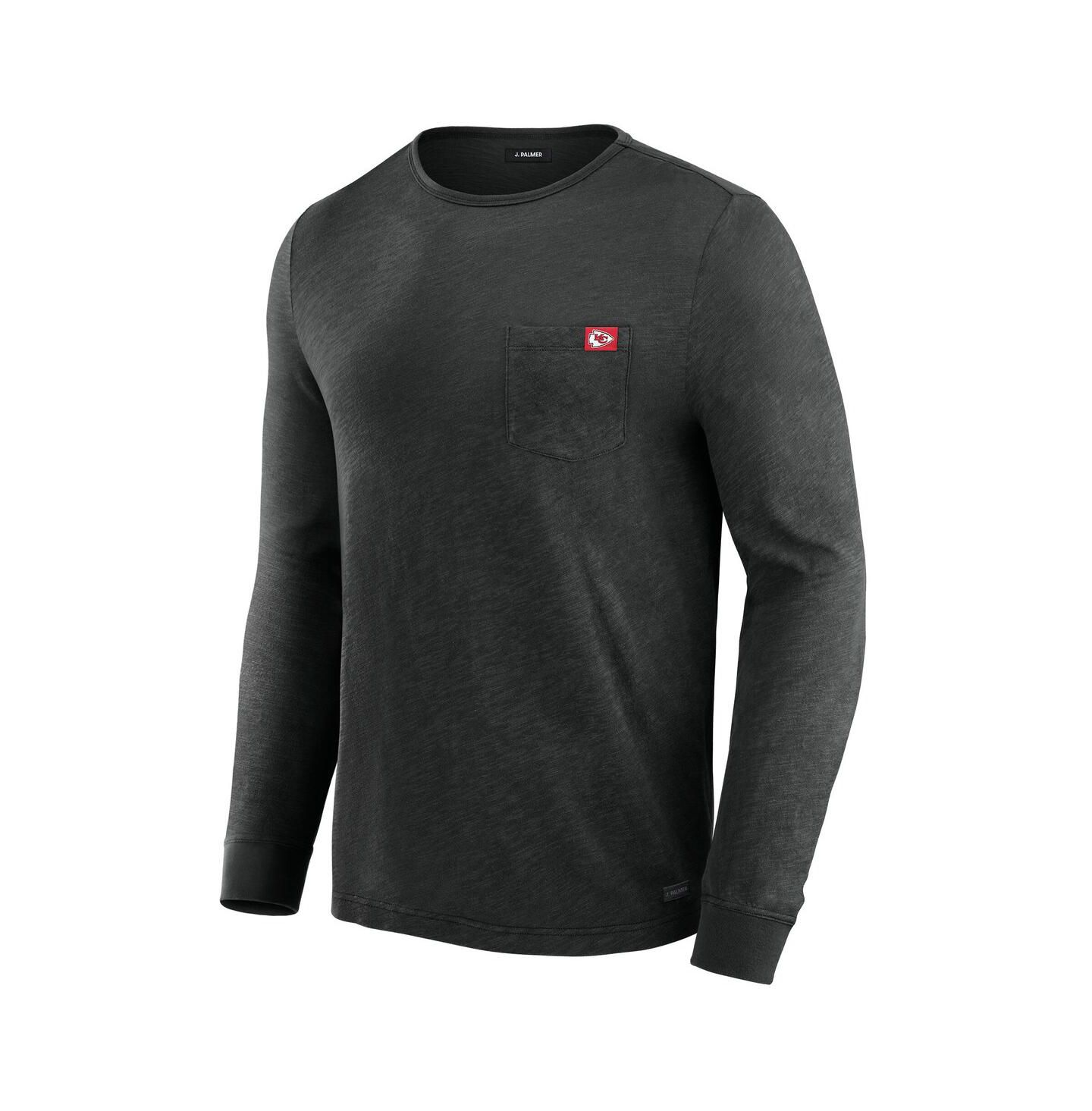 Мужская футболка J. Palmer Black Kansas City Chiefs In-The-Pocket Long Sleeve — фото 2