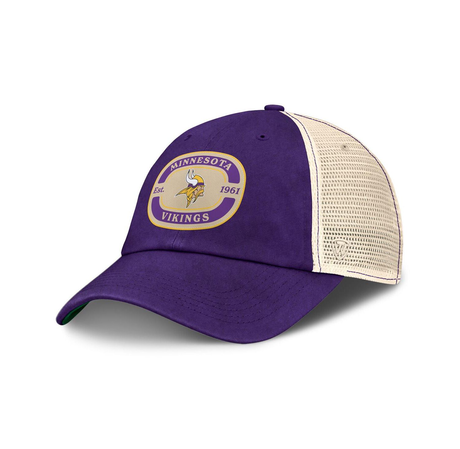 Men's Purple Minnesota Vikings Team Patch Adjustable Hat