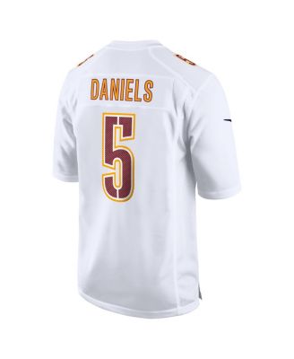 Men's Jayden Daniels Tundra White Washington Commanders Fashion Jersey