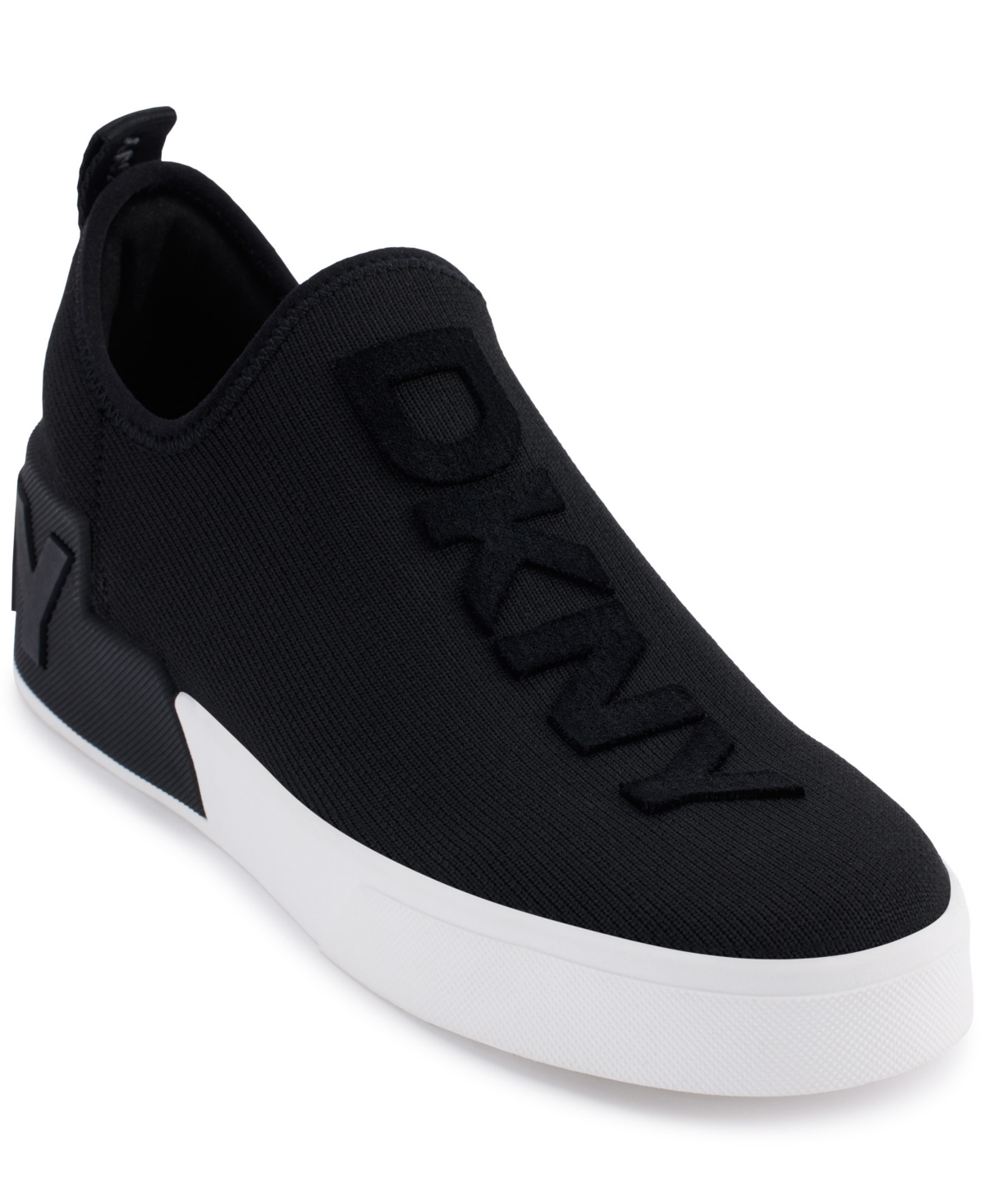 Dkny Maize Knit Sneaker In Black