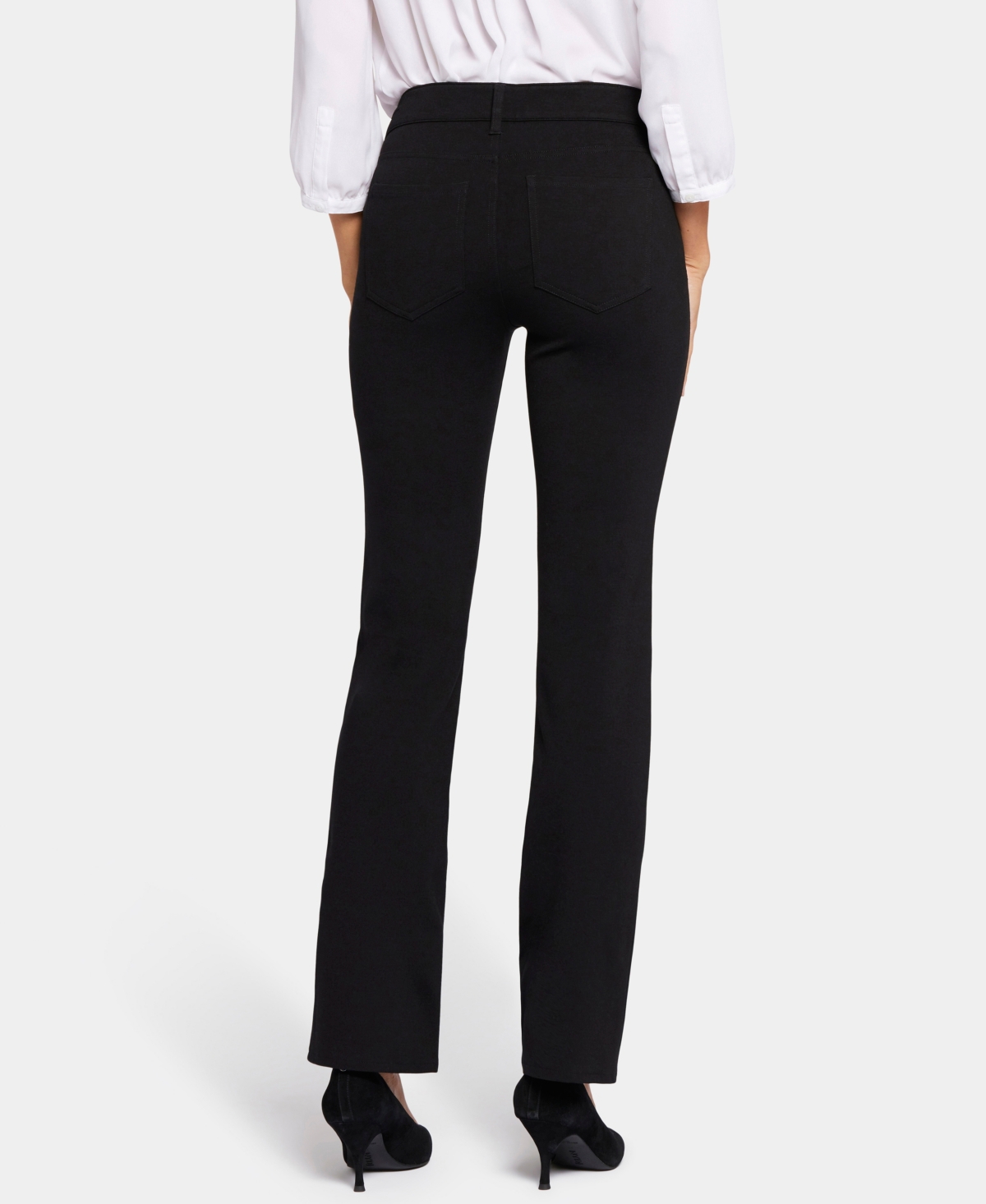 Nydj Straight Leg Ponte Pants In Black