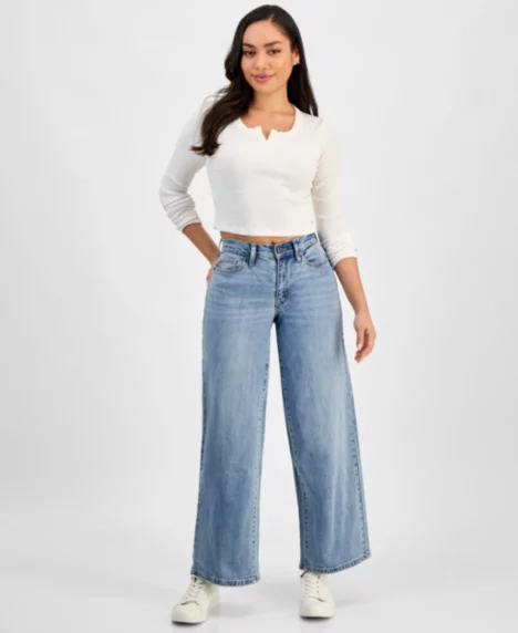 Petite Claremont Modern High-Rise Wide-Leg Jeans - Bryant