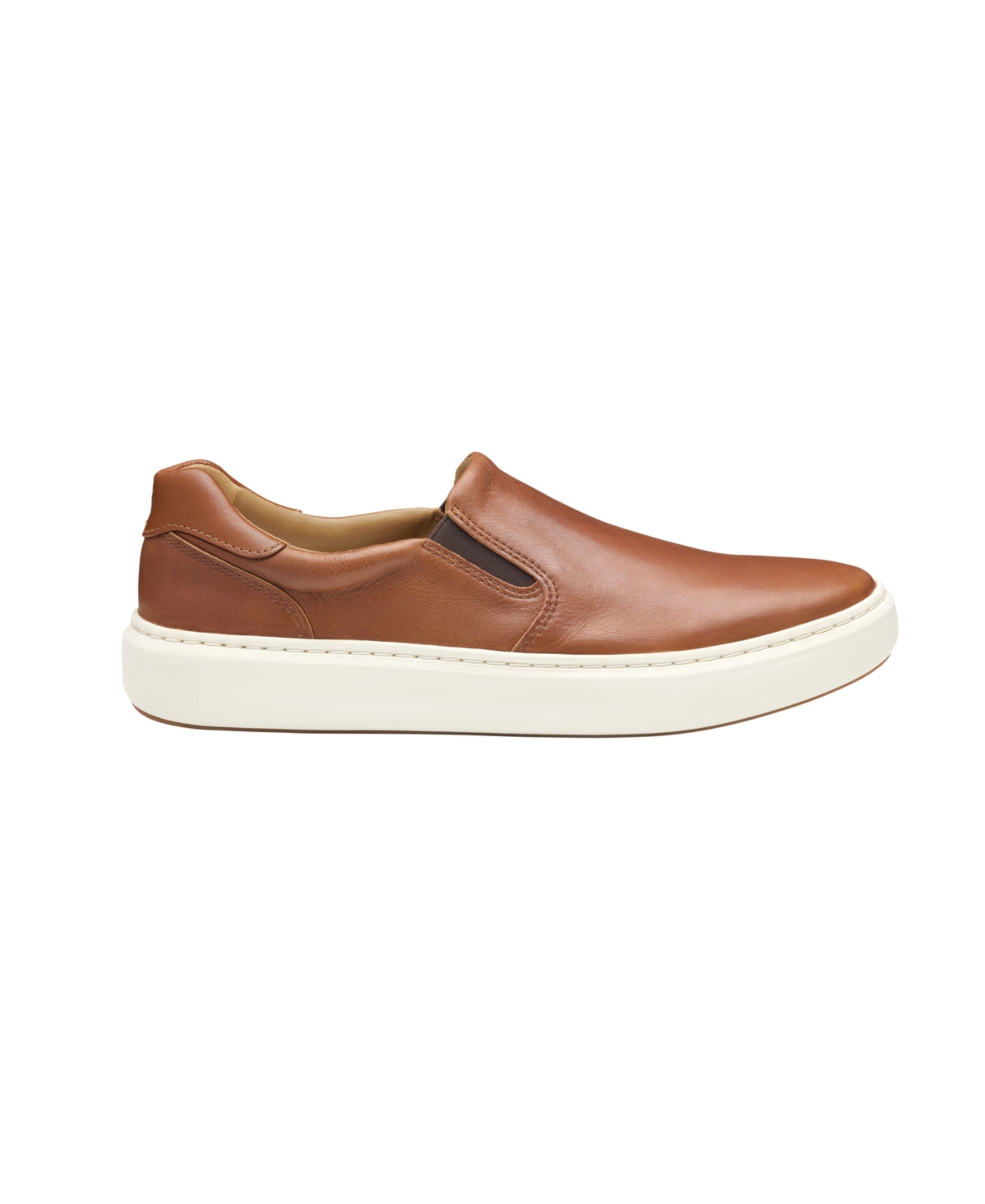 Johnston & Murphy Anders Slip-on Sneaker In Tan Full Grain