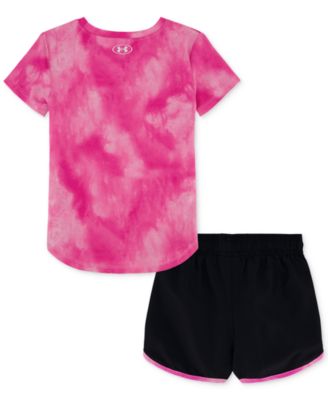 Toddler & Little Girls Printed T-Shirt & Woven Shorts, 2 Piece Set 