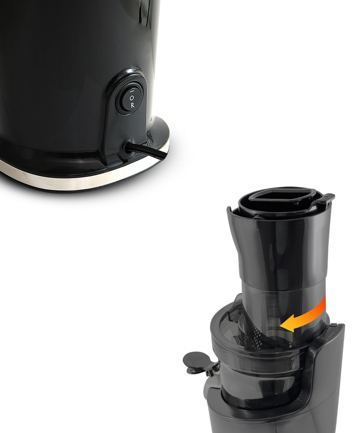Elite Cuisine 27 Oz. Dynamic Masticating Slow Juicer Ejx751 In Black
