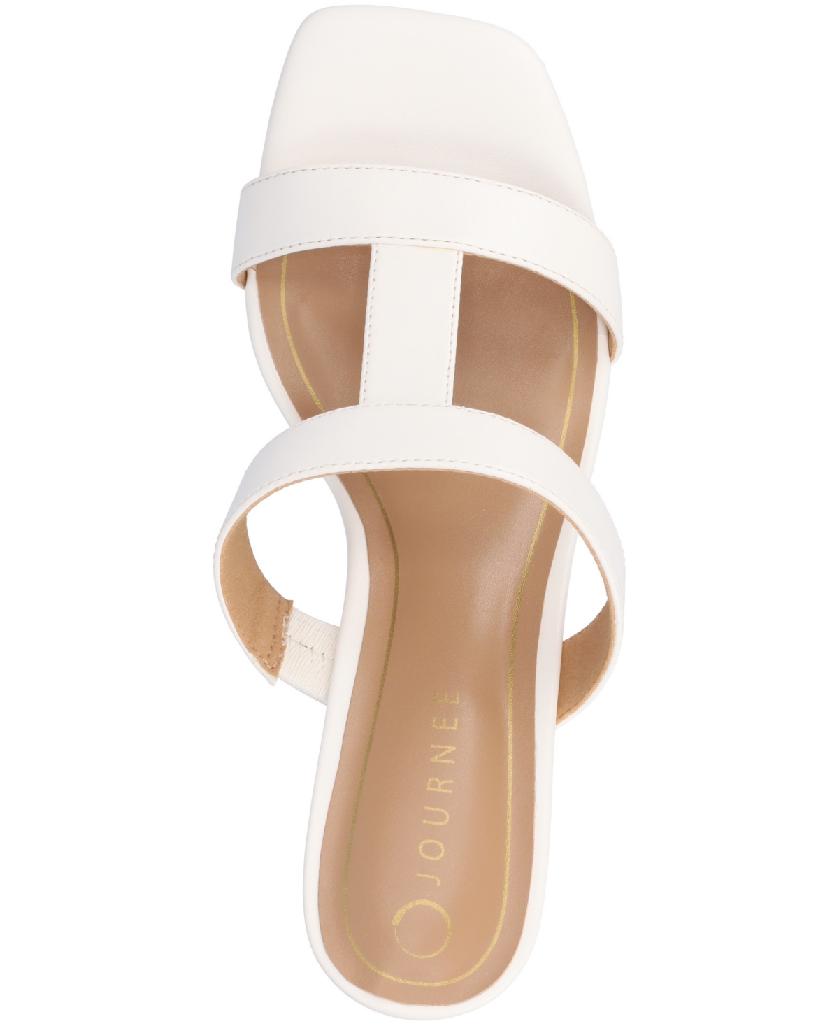 Shop Journee Collection Women's Clodie T Strap Dress Wedge Sandals In White