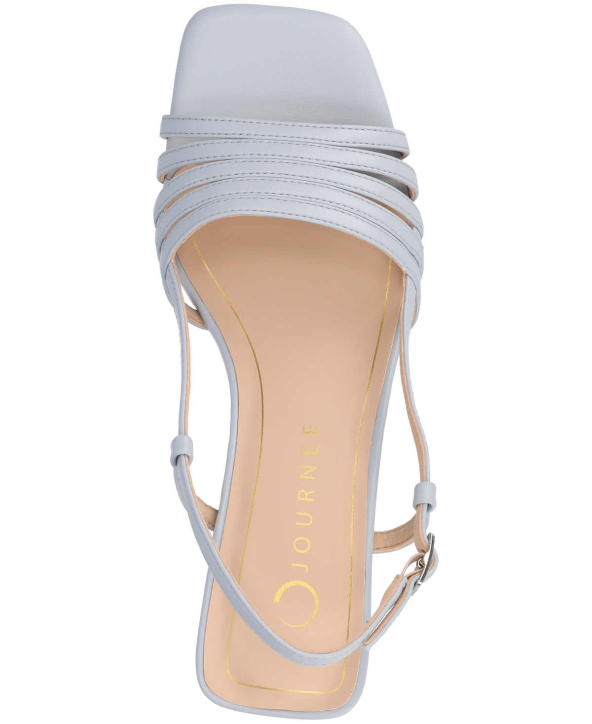 Shop Journee Collection Women's Shayana Slingback Block Heel Sandals In Blue