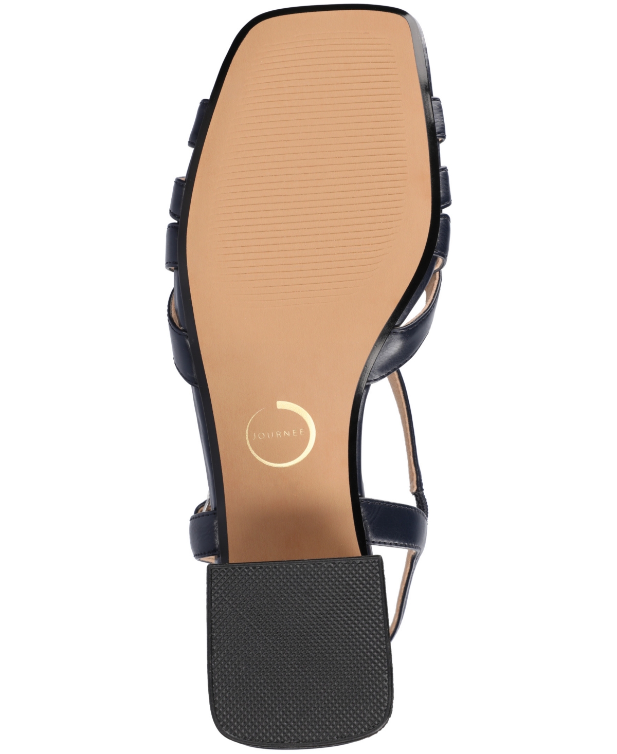Shop Journee Collection Women's Shyla Block Heel Dress Sandals In Navy