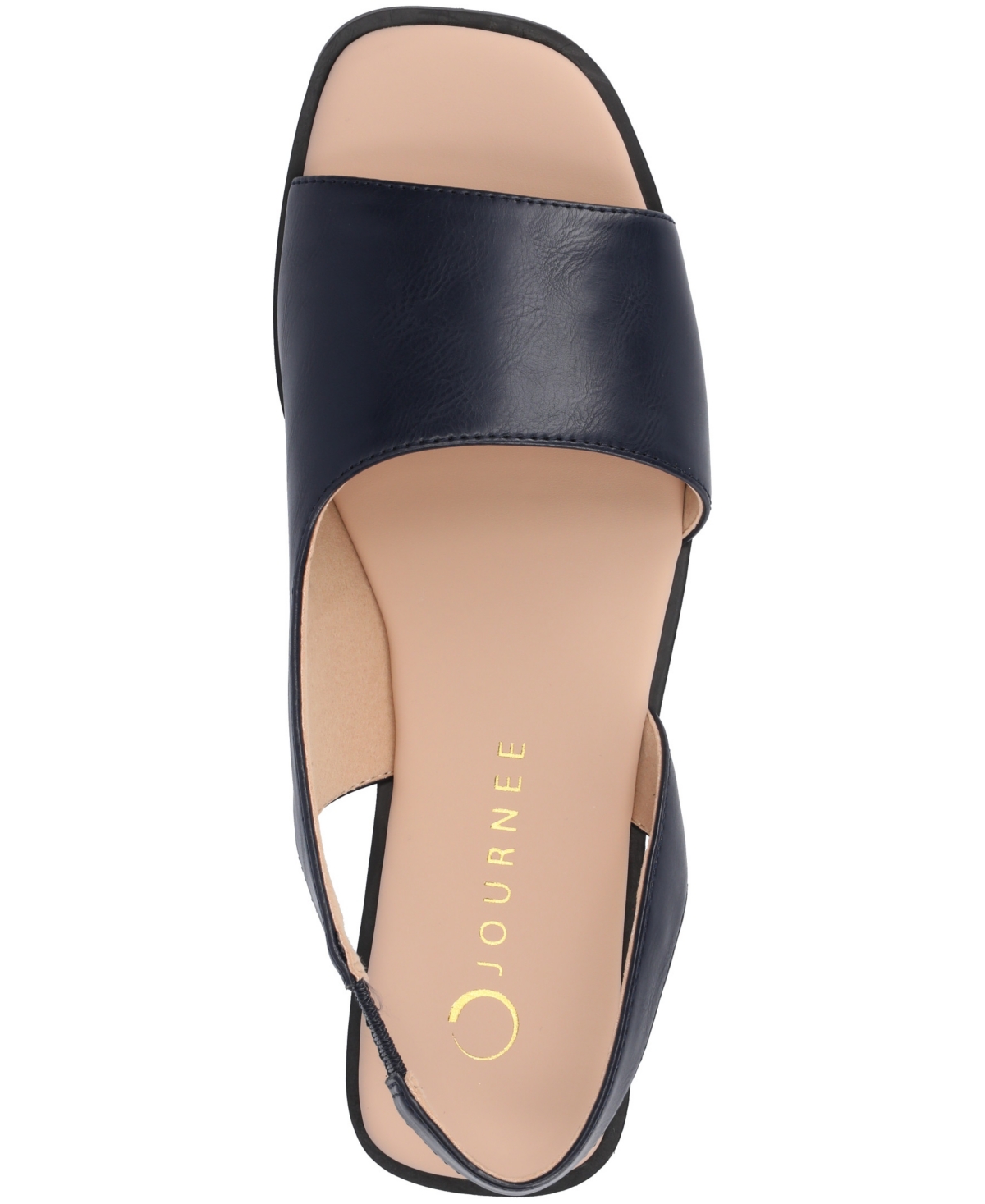 Journee Collection Brinsley Slingback Sandal In Navy