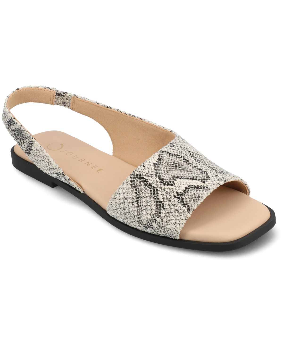 Journee Collection Brinsley Slingback Sandal In Snake