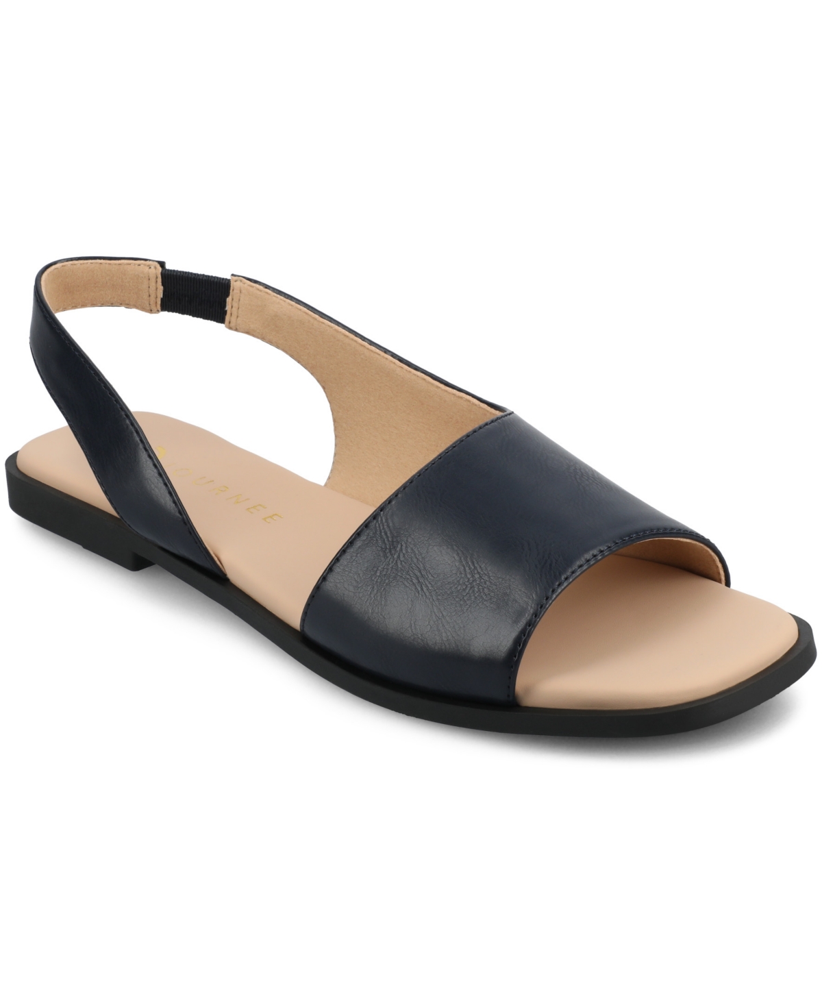 Journee Collection Brinsley Slingback Sandal In Navy