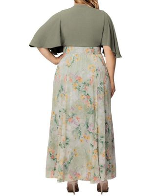 Plus Size Avisa Flowy A Line Evening Gown