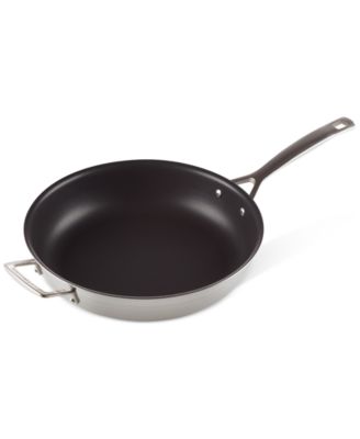 Classic Stainless Steel Round Nonstick Frypan, 12"